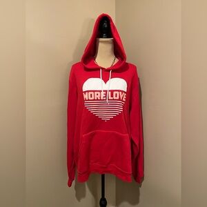 The Shop Forward Red More Love Hoodie, size XL